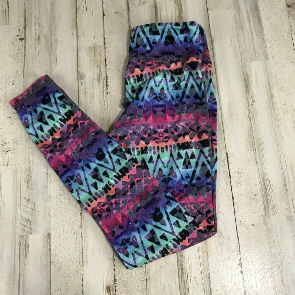 5/$25 Baleaf Womens Athletic Leggings XS Multicolor Aztec Print AM16